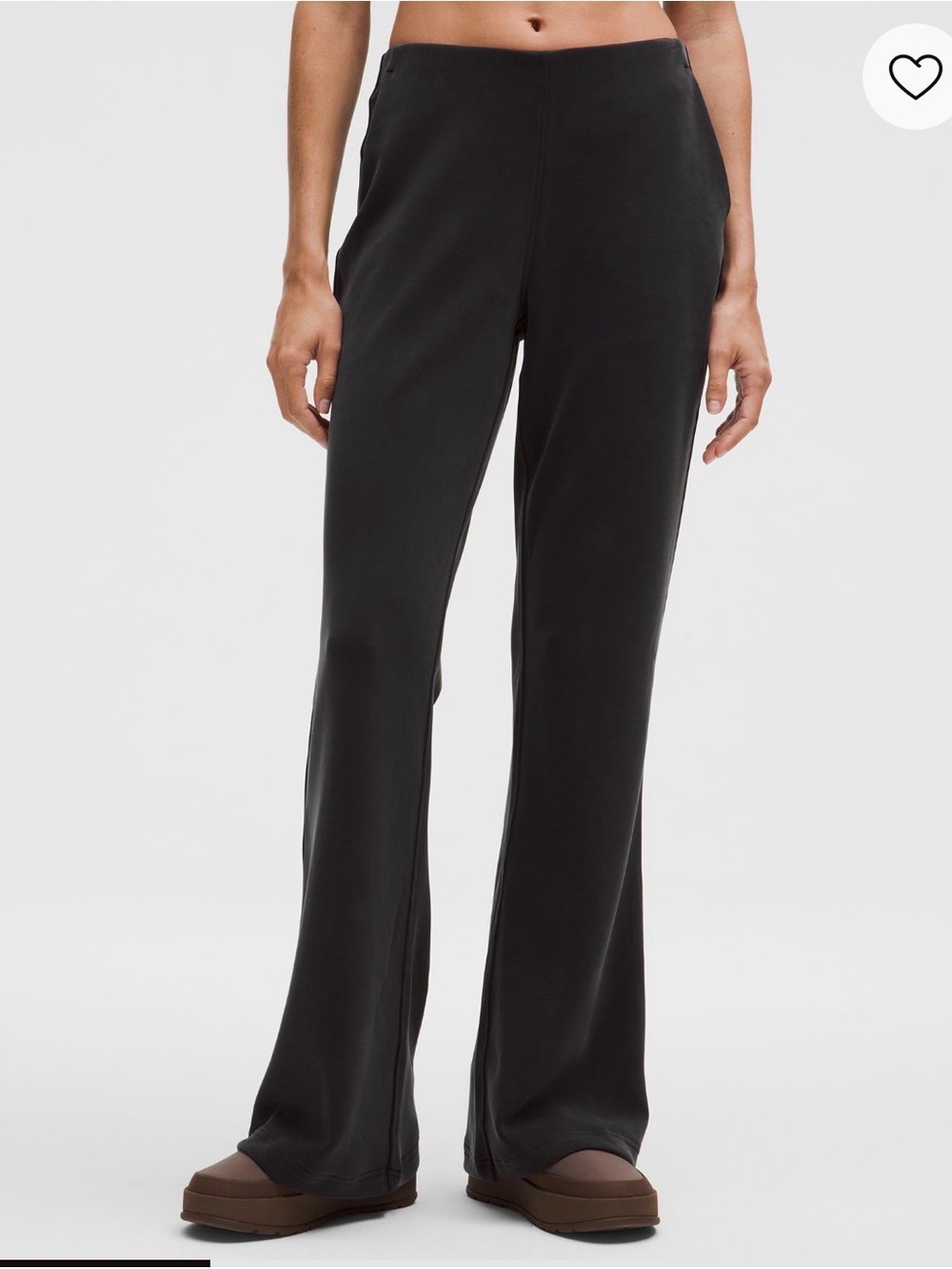 Lululemon brushed softstream MR Flared Pants Medium black NWT NEW